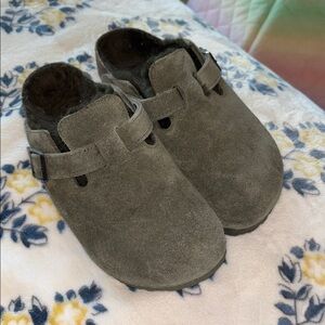Birkenstock Boston Suede Clogs